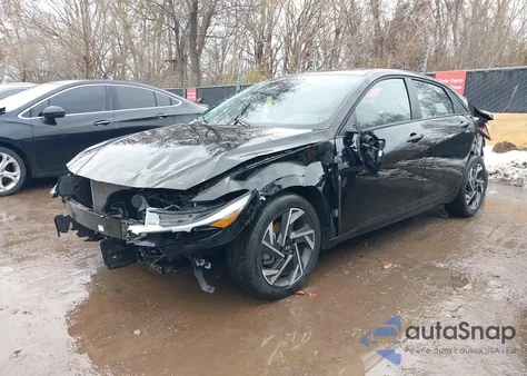 2025 Hyundai Elantra Sel Sport из США, поврежденный, VIN KMHLM4DG3SU020489